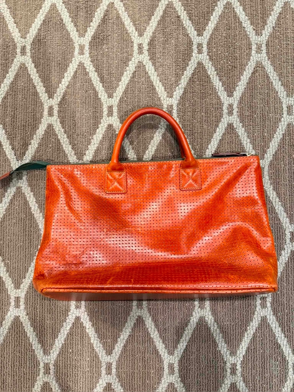 Blair Ritchey perforated chestnut Mini Hugh
